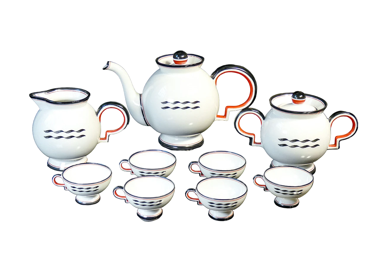 Barbara tea set by Gio Ponti for Richard Ginori, 1930s 1