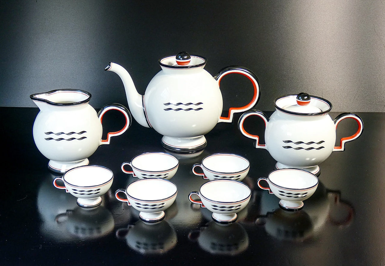 Barbara tea set by Gio Ponti for Richard Ginori, 1930s 2