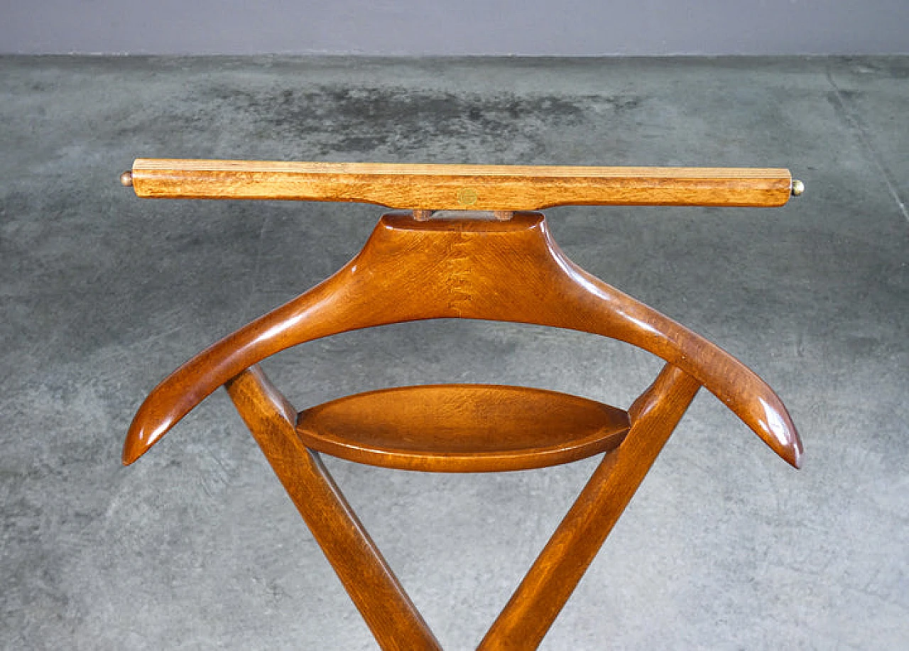 Beech valet stand by Ico Parisi for Fratelli Reguitti, 1950s 9