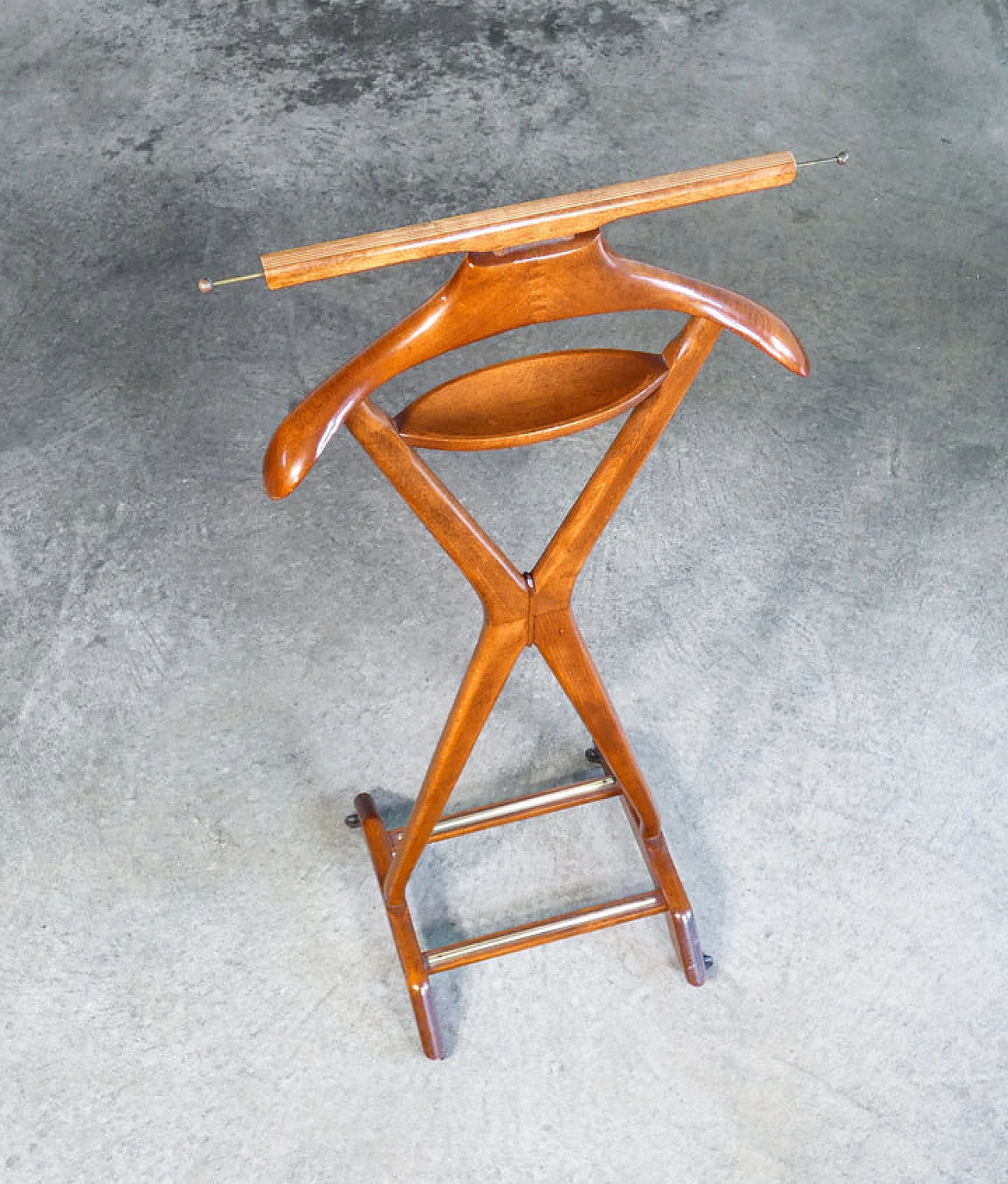 Beech valet stand by Ico Parisi for Fratelli Reguitti, 1950s 11