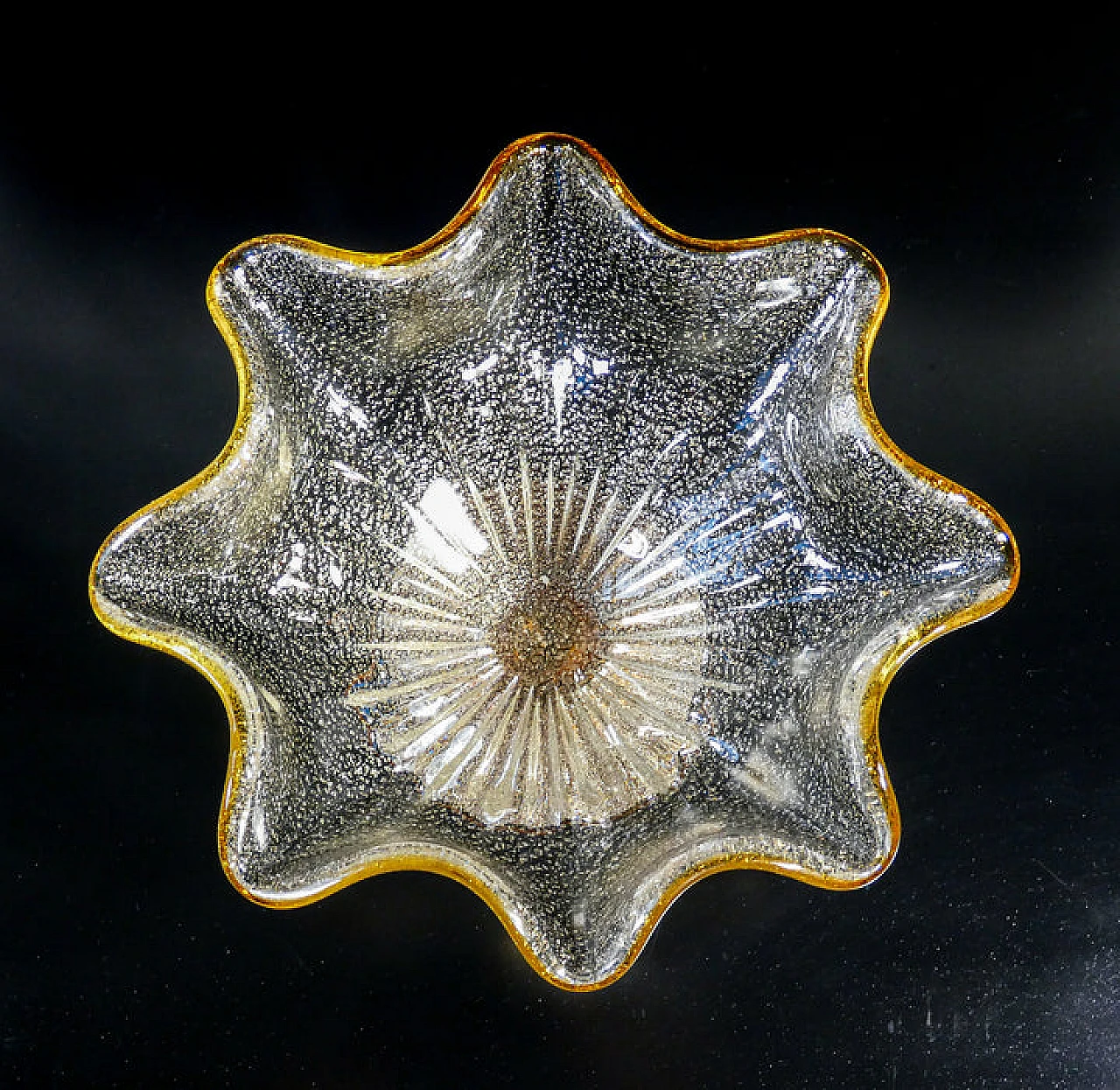 Vaso centrotavola in vetro soffiato di Murano, anni '70 6