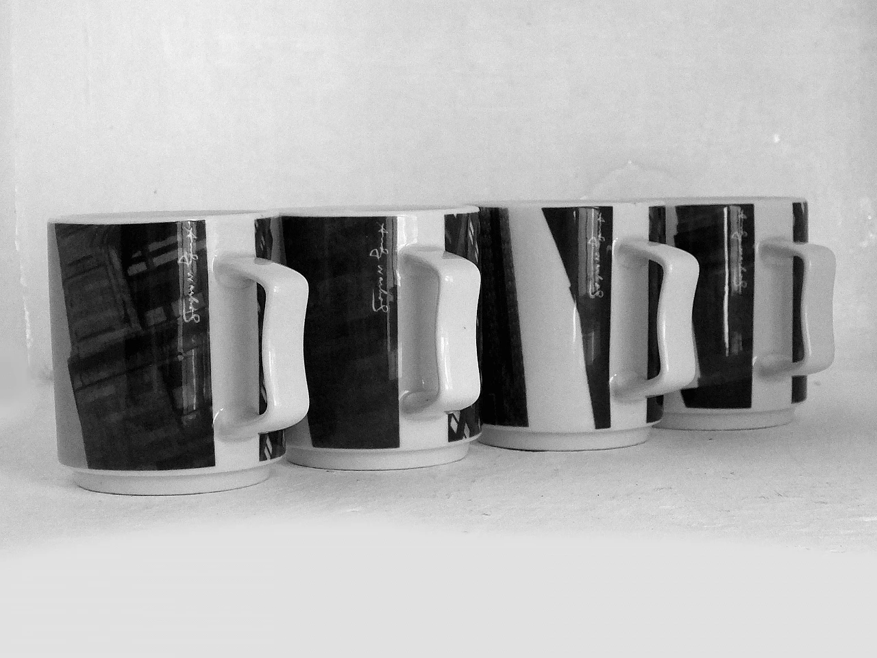 4 Empyre State building mugs by A. Warhol for Rosenthal, 1970s 7