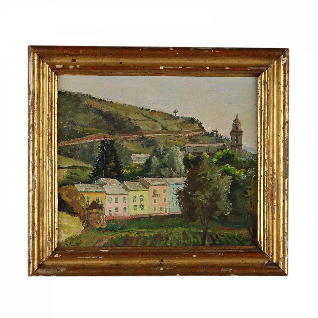 Alberto Salietti, Santo Stefano d'Aveto, oil on panel, 1959 1