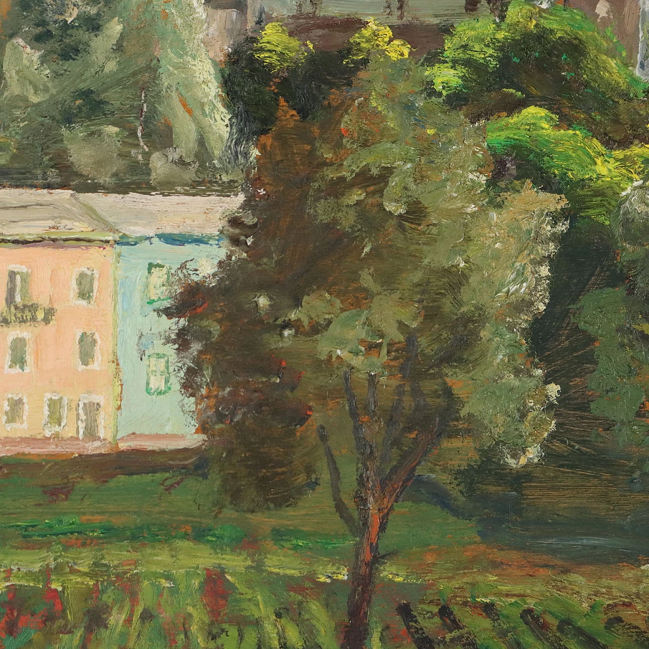 Alberto Salietti, Santo Stefano d'Aveto, oil on panel, 1959 5