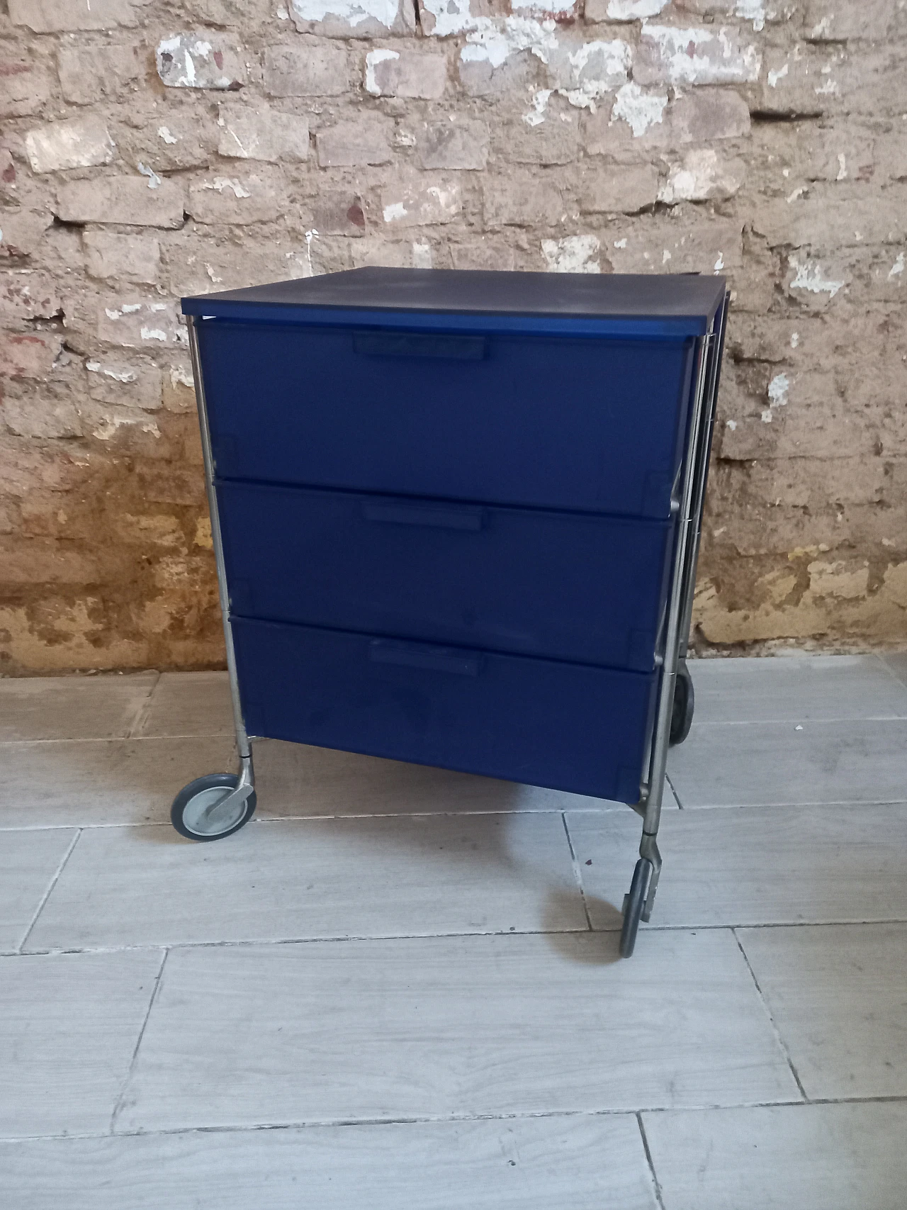 Cassettiera con rotelle Mobil di Kartell, anni '80 1