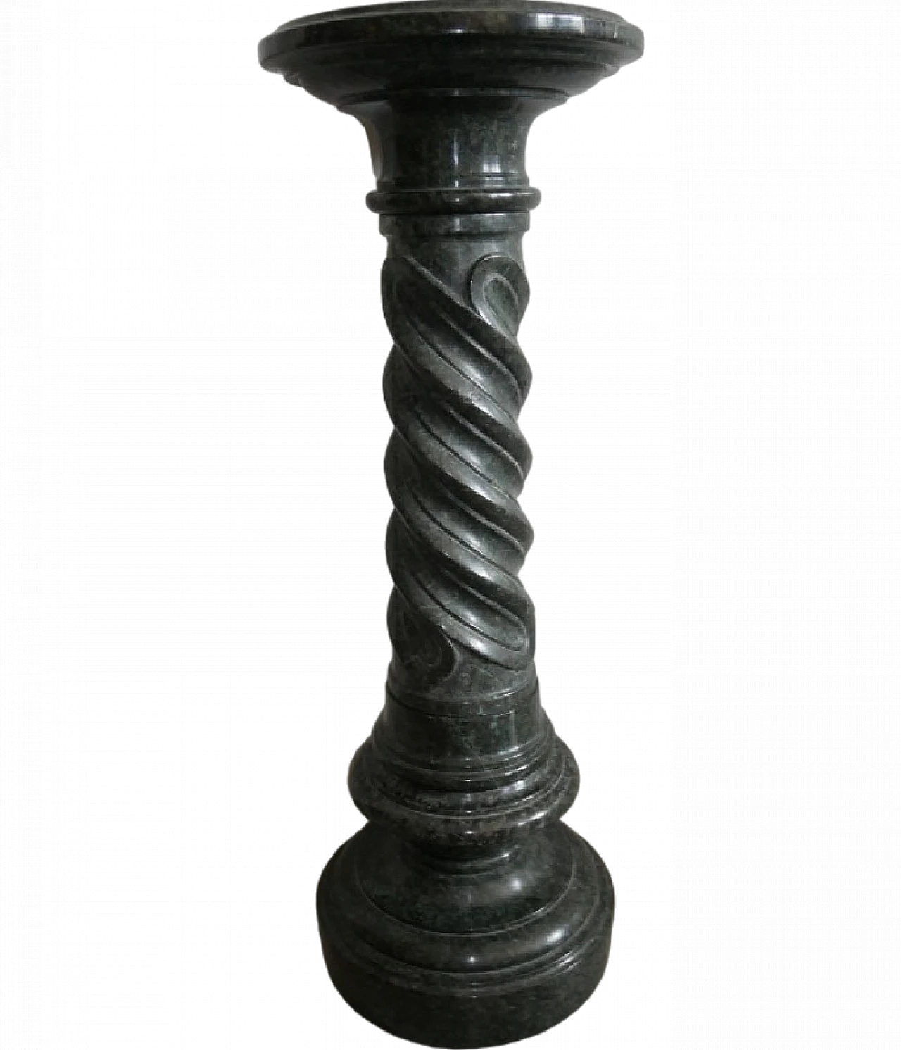 Verde Alpi marble column, late 19th century 12