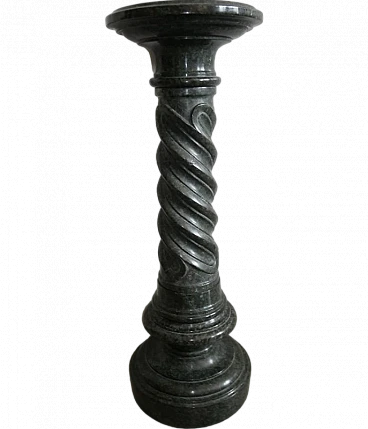 Verde Alpi marble column, late 19th century