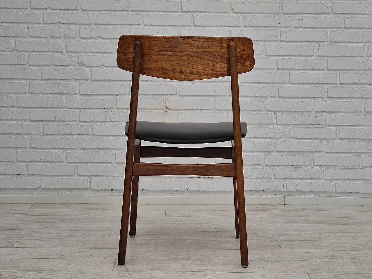 8 Chairs in teak and faux leather by Farstrup, 1970s 14