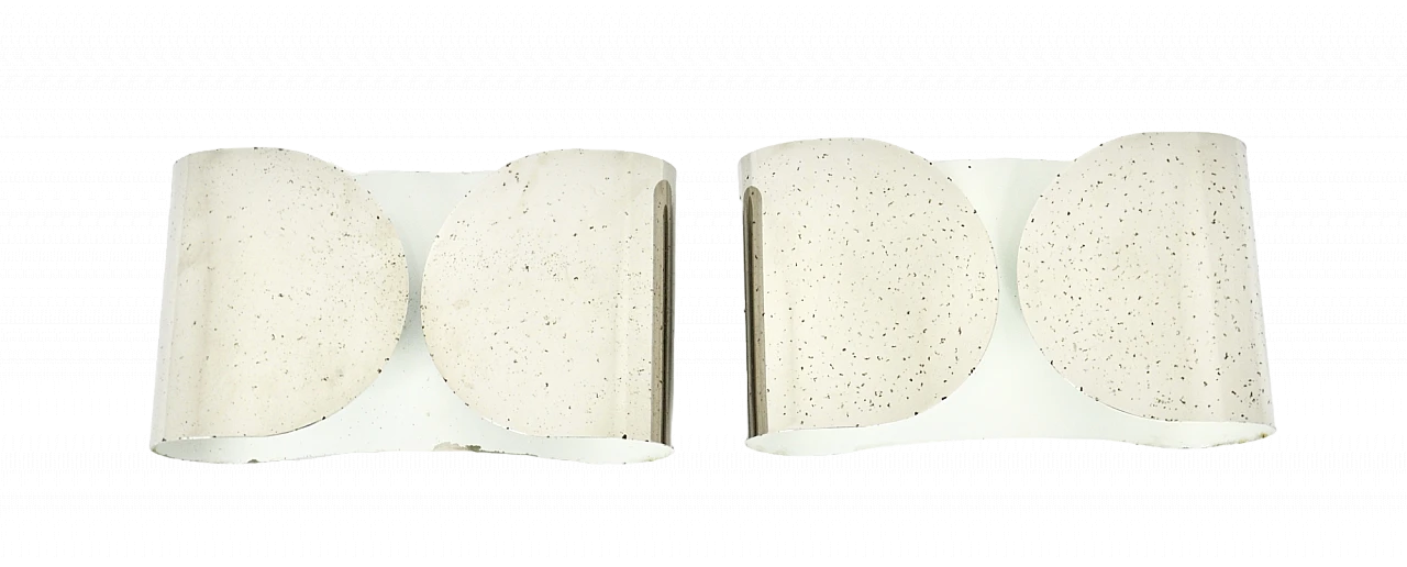 Pair of Foglio wall lights by T. and A. Scarpa for Flos, 1960s 14