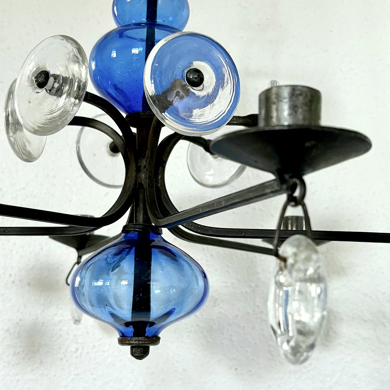 Chandelier by Erik Höglund for Boda Sweden, 1960s 6