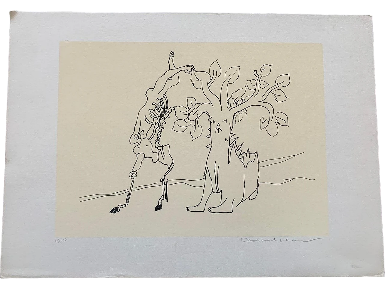 Marcel Jean, Surrealist composition 71/100, lithography, 1960s 6