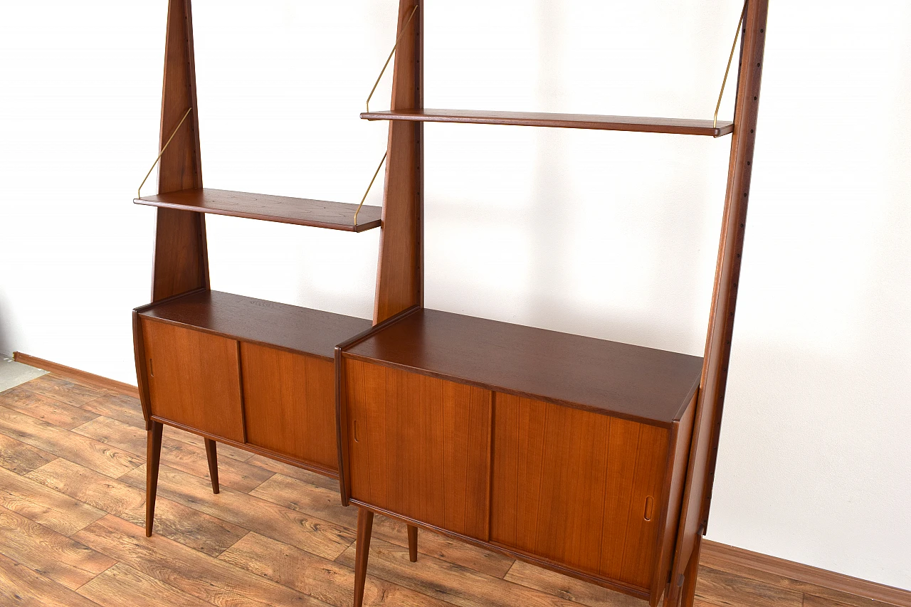 Panto teak wall unit by E. Raknes & Sønner Møbelfabrikk A/S, 1970s 9