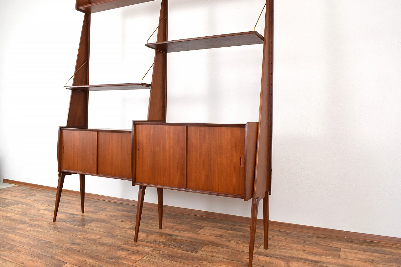 Panto teak wall unit by E. Raknes & Sønner Møbelfabrikk A/S, 1970s 11