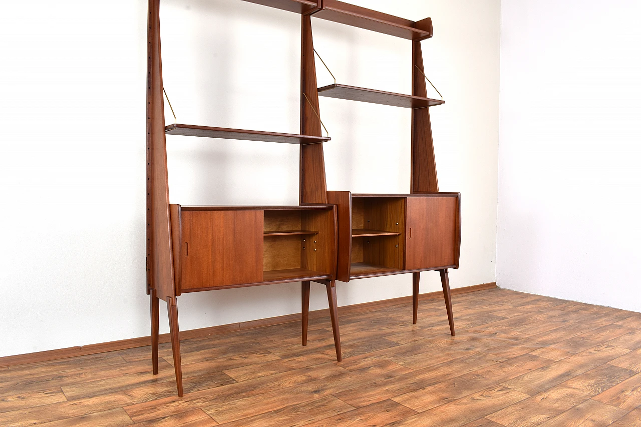 Panto teak wall unit by E. Raknes & Sønner Møbelfabrikk A/S, 1970s 12