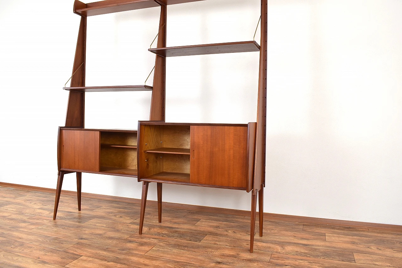 Panto teak wall unit by E. Raknes & Sønner Møbelfabrikk A/S, 1970s 13