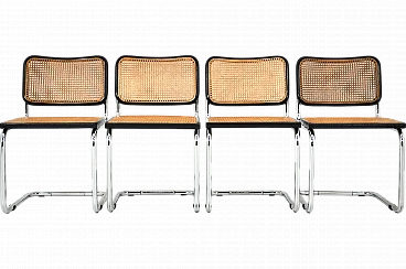 4 Sedie stile B32 di Marcel Breuer, anni '80