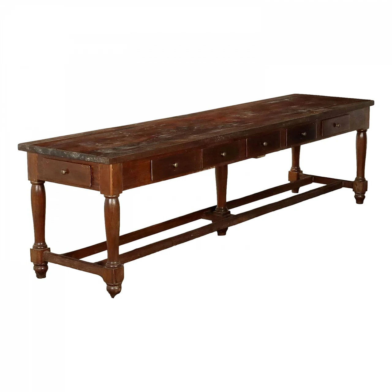 Spruce, oak and poplar workbench, early 20th century 1