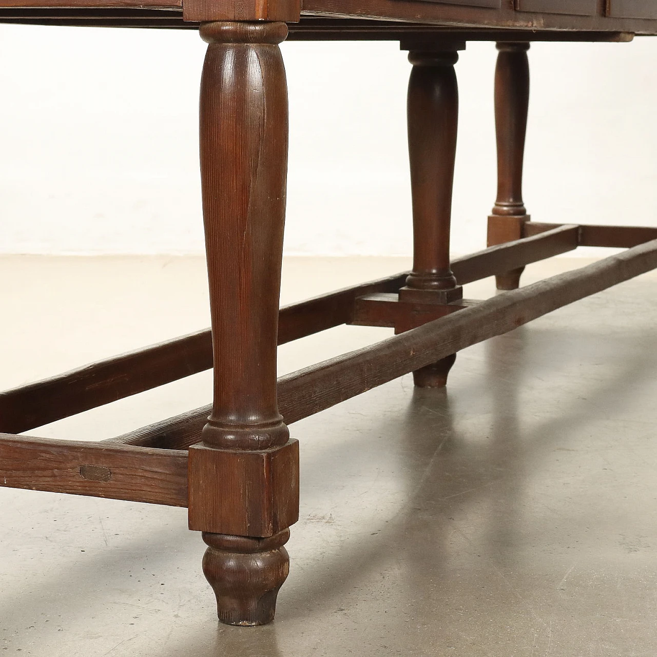 Spruce, oak and poplar workbench, early 20th century 7