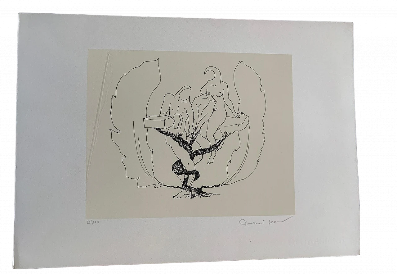 Marcel Jean, Composition, lithograph, 1960s 6