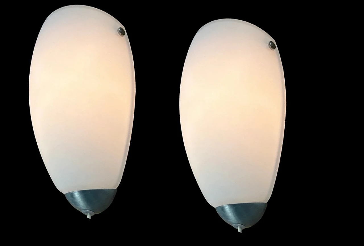 18 Santir opaline glass wall light by Ikea, 1990s 7