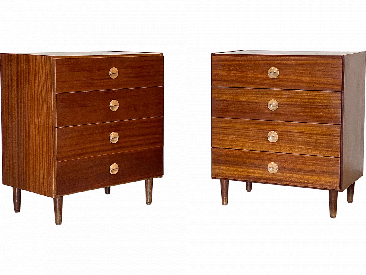 Pair of teak chests of drawers, 1960s 16