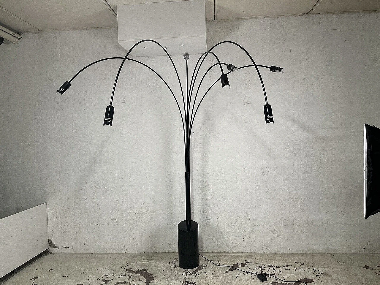 Seven-light arc floor lamp, 1960s 1