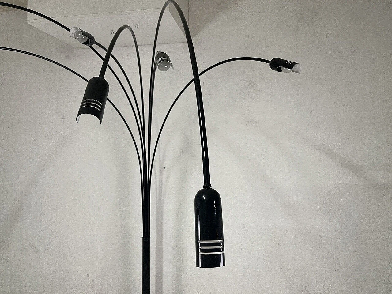 Seven-light arc floor lamp, 1960s 14