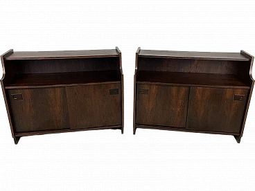 Pair of rosewood sideboards, 1960s