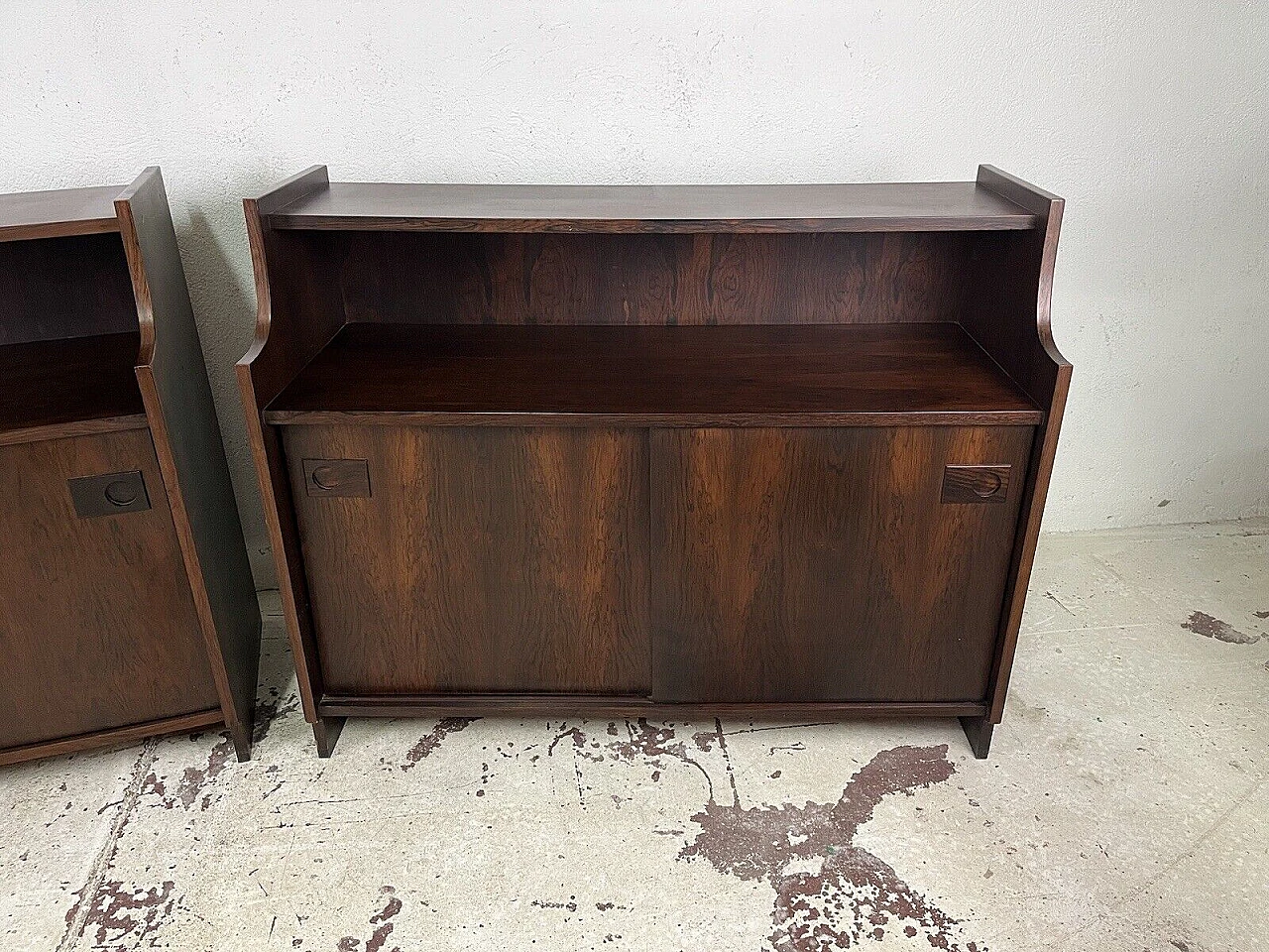 Pair of rosewood sideboards, 1960s 6