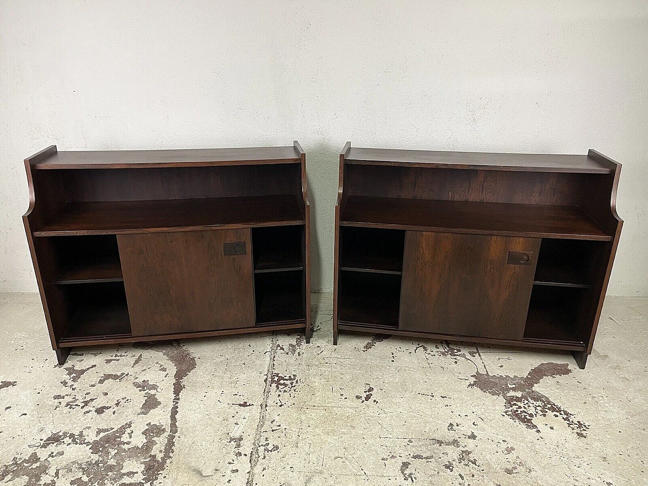 Pair of rosewood sideboards, 1960s 11