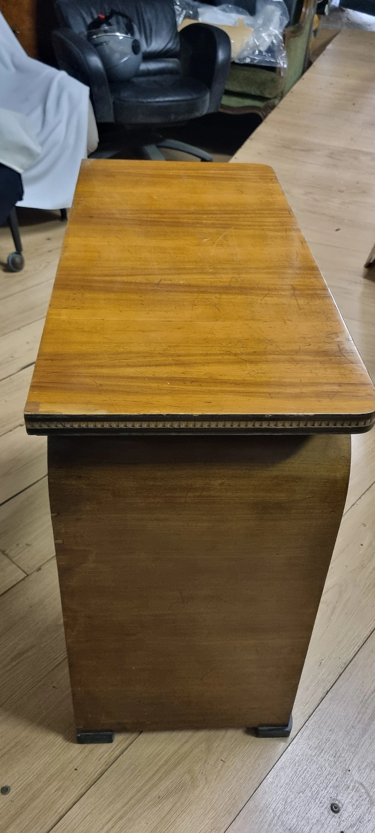 Walnut-root coffee table with pull-out drawer, 1960s 6