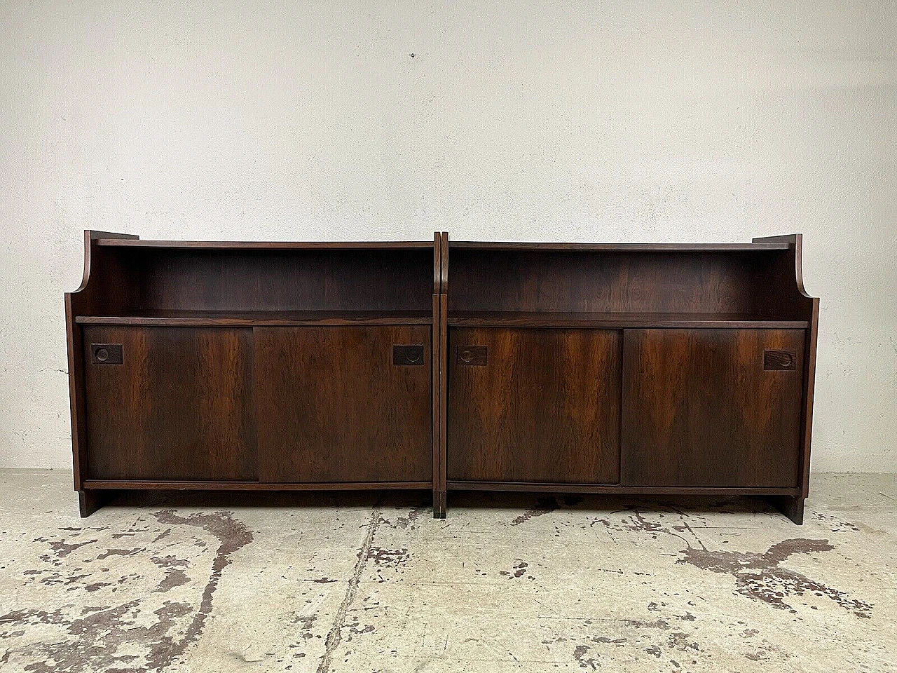 Pair of rosewood sideboards, 1960s 14