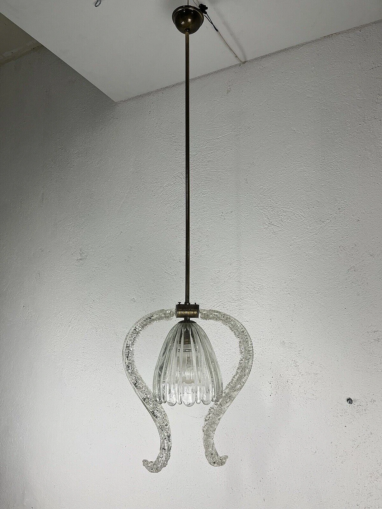 Murano glass chandelier by Barovier & Toso, 1950s 1