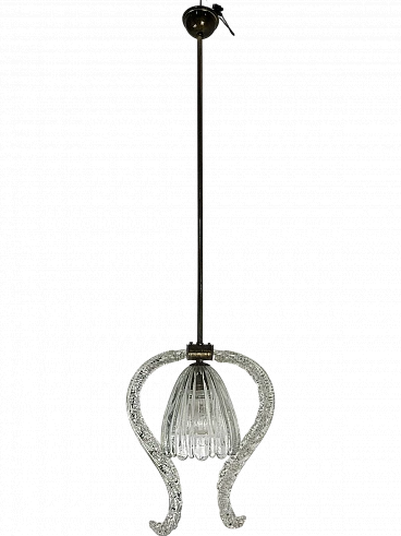 Murano glass chandelier by Barovier & Toso, 1950s