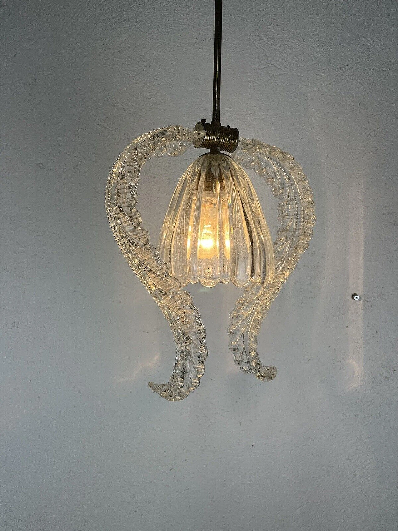 Murano glass chandelier by Barovier & Toso, 1950s 3