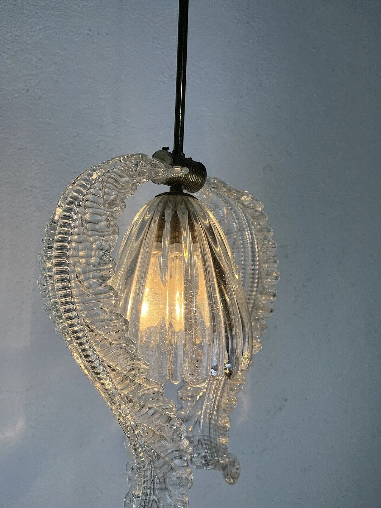 Murano glass chandelier by Barovier & Toso, 1950s 8