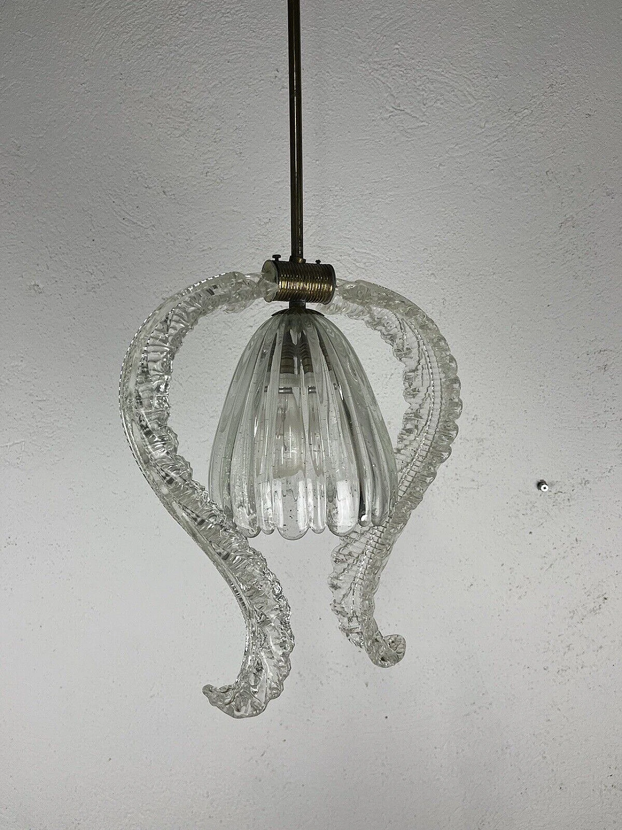 Murano glass chandelier by Barovier & Toso, 1950s 9