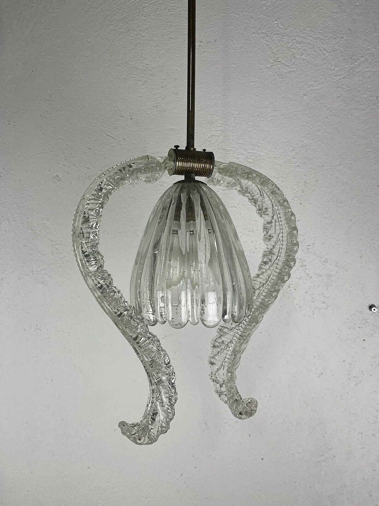 Murano glass chandelier by Barovier & Toso, 1950s 11