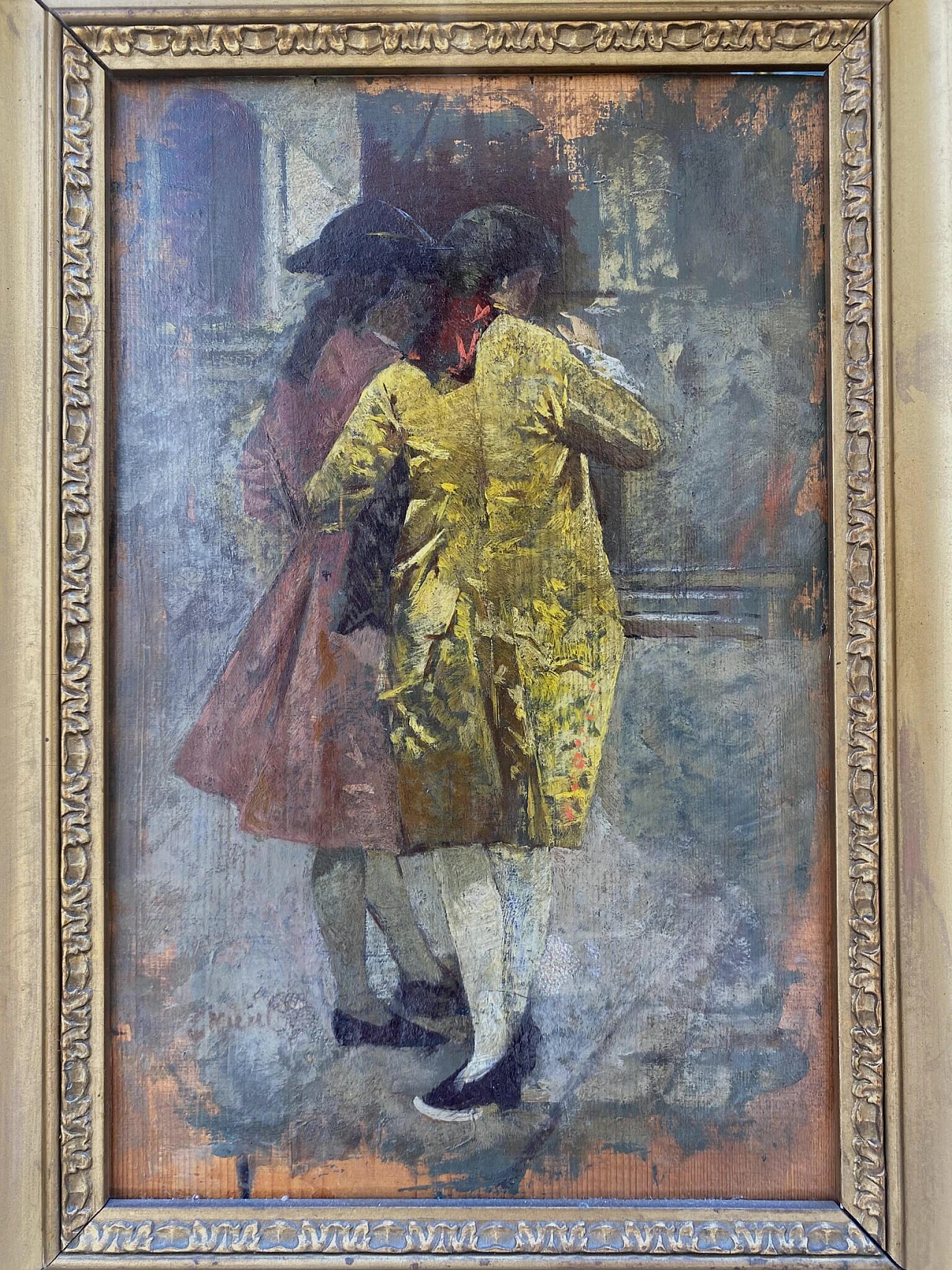 Euphémie Muraton, gentlemen, oil painting on panel, 19th century 2