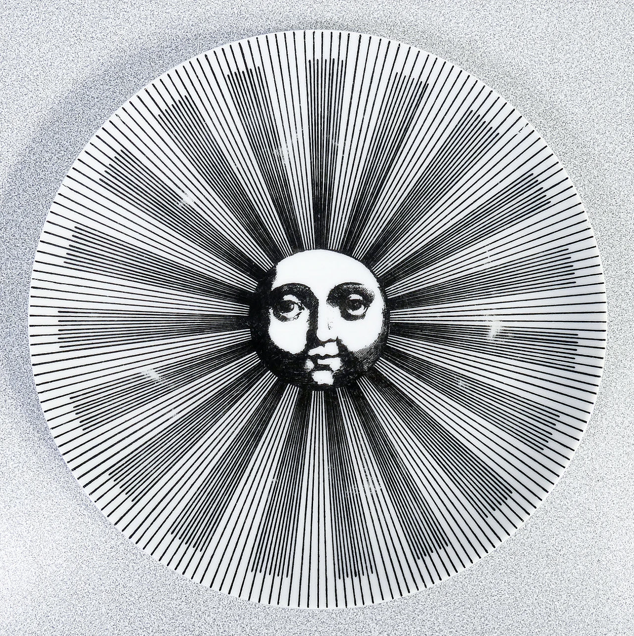 6 Piatti Soli e Lune in porcellana di Piero Fornasetti, anni '70 2