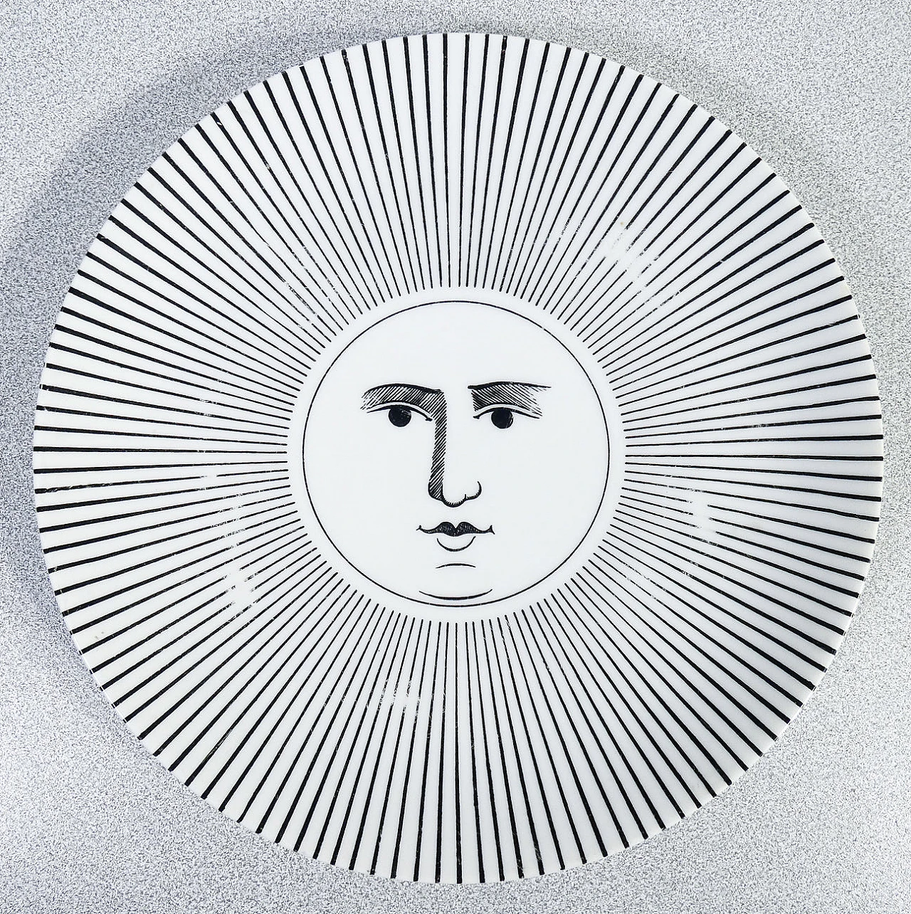 6 Piatti Soli e Lune in porcellana di Piero Fornasetti, anni '70 12