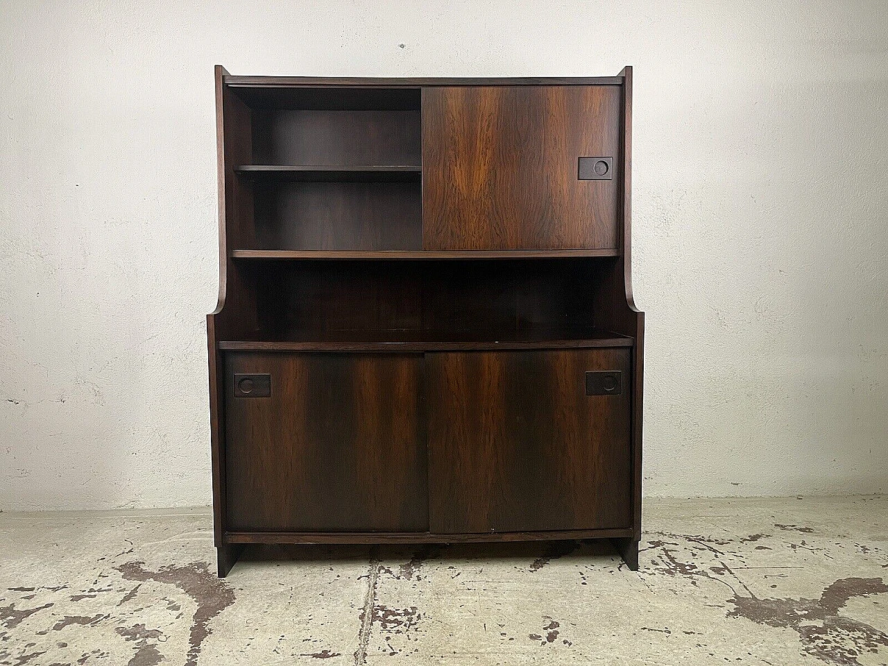 Rosewood double compartment sideboard, 1970s 1