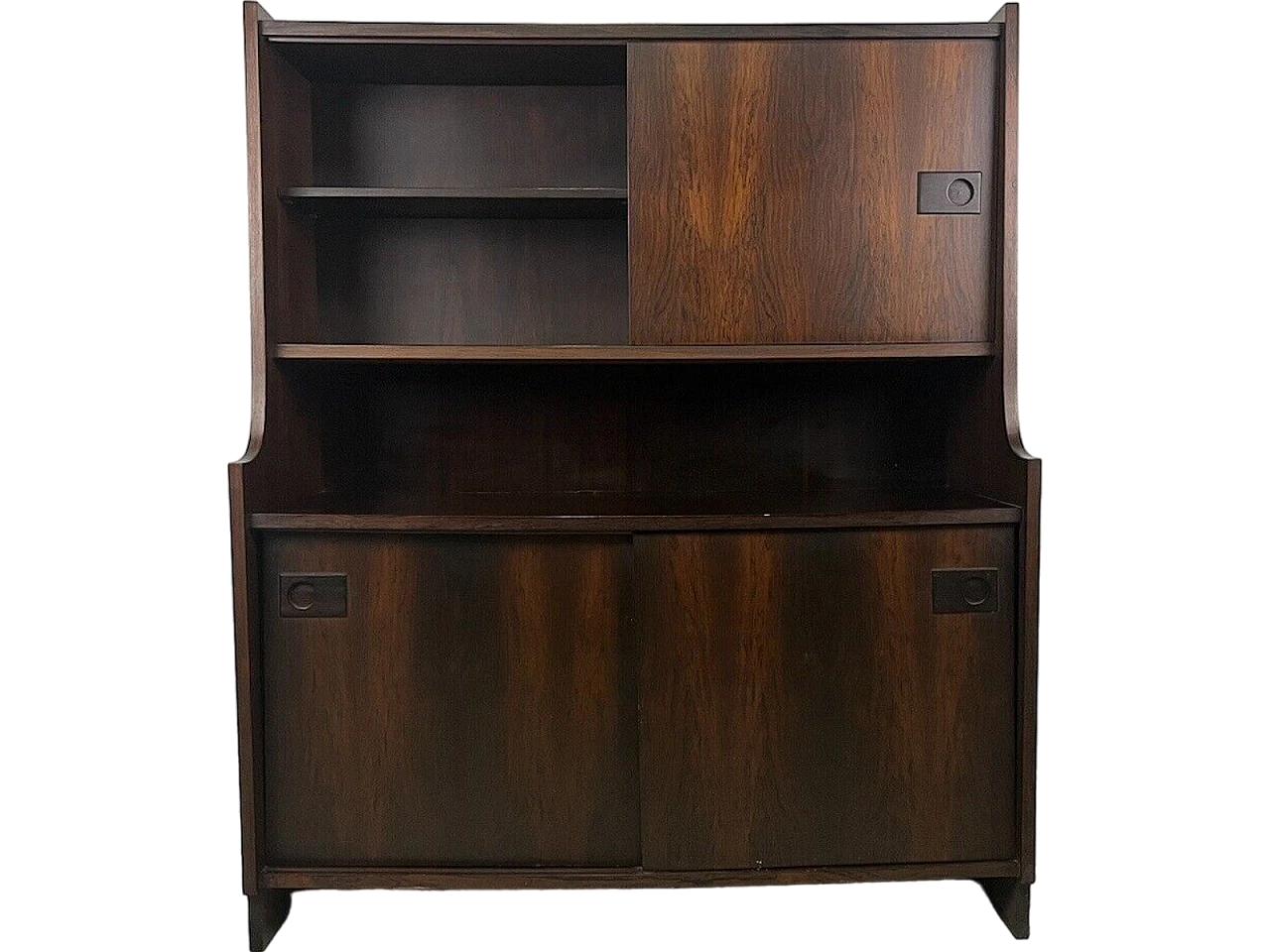 Rosewood double compartment sideboard, 1970s 11