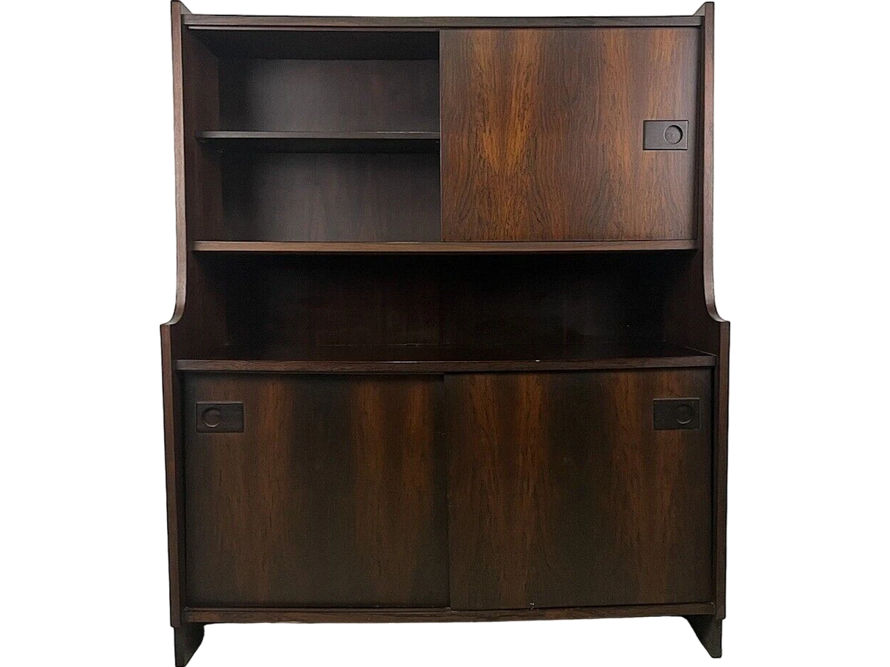 Rosewood double compartment sideboard, 1970s 12