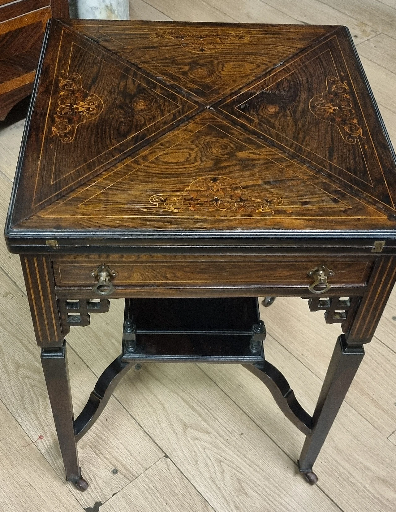 English rosewood coffee table, 19th century 1