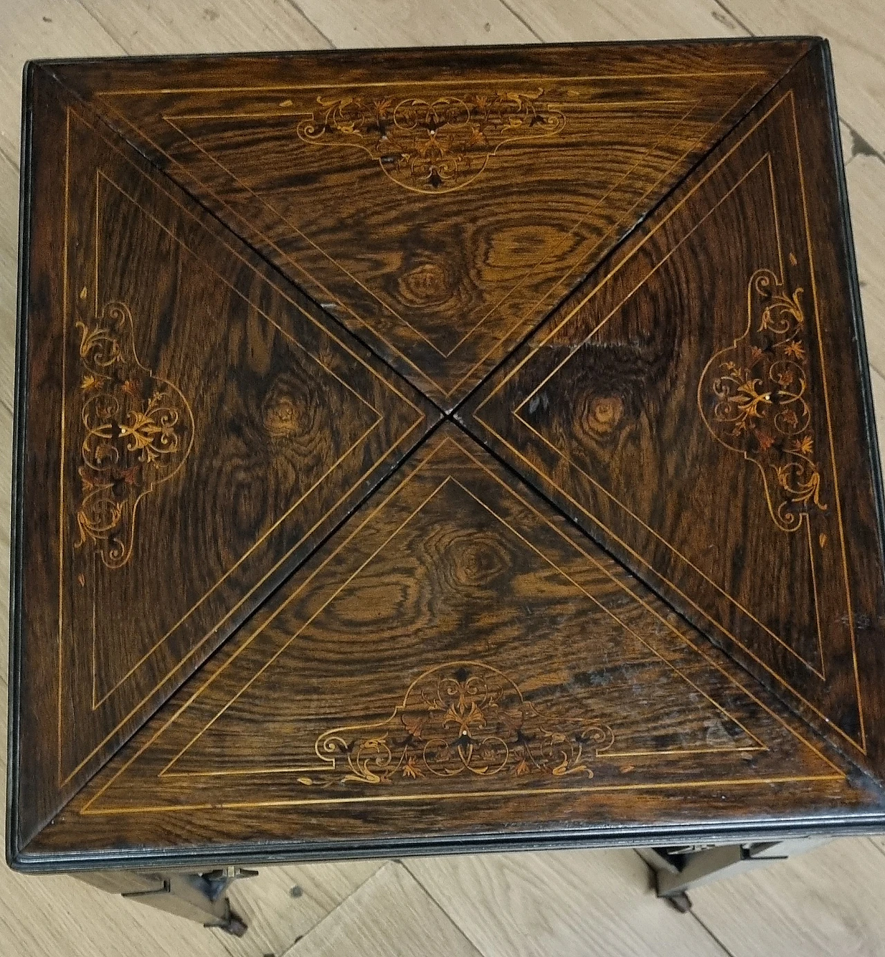 English rosewood coffee table, 19th century 2