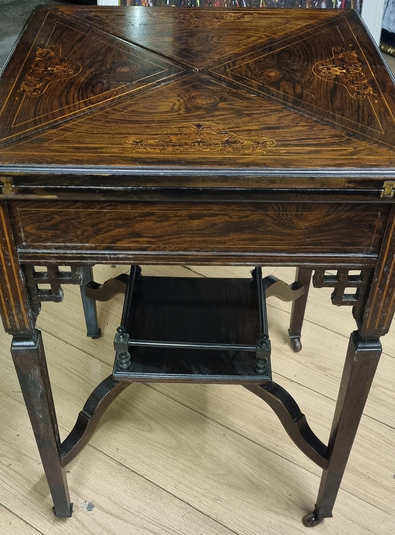 English rosewood coffee table, 19th century 5