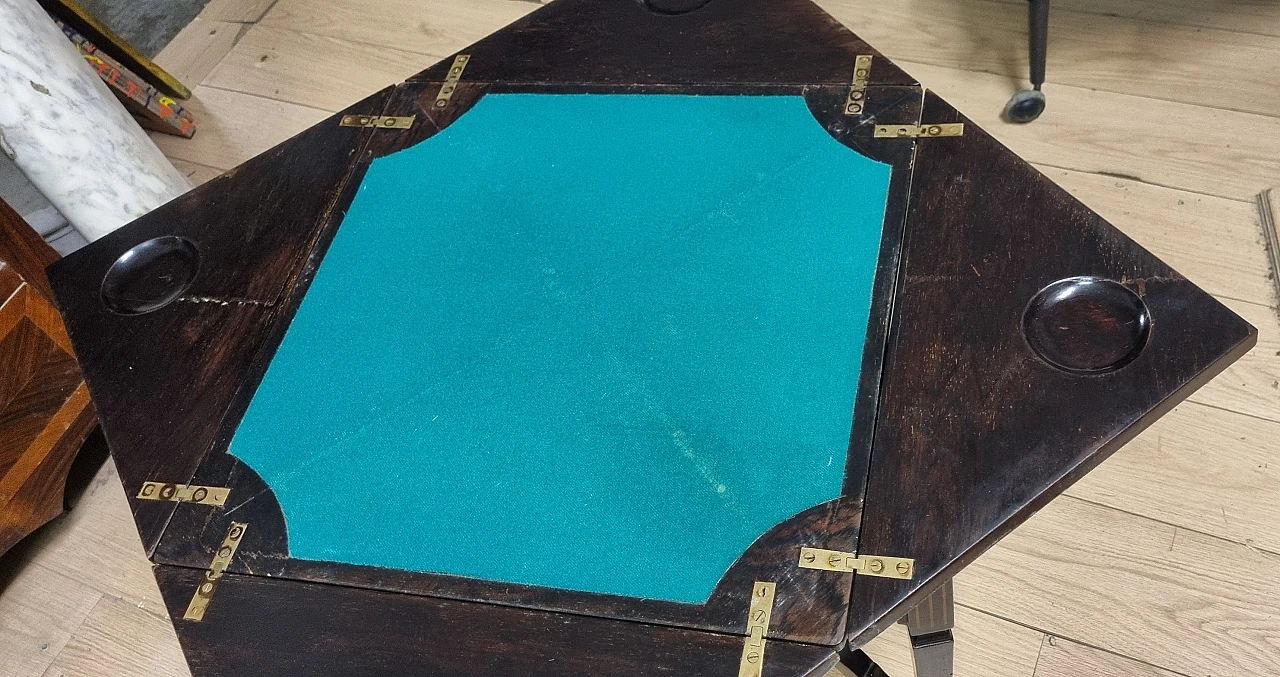 English rosewood coffee table, 19th century 7