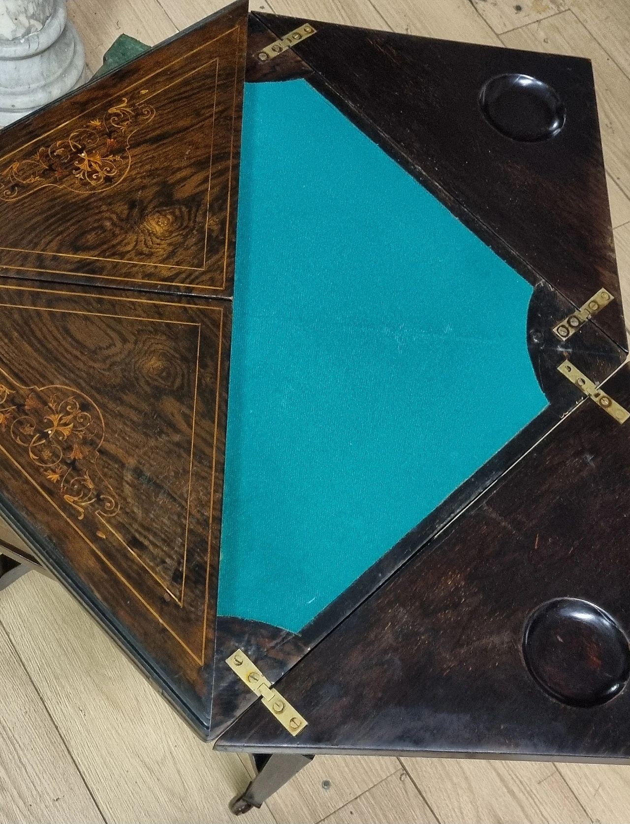 English rosewood coffee table, 19th century 8