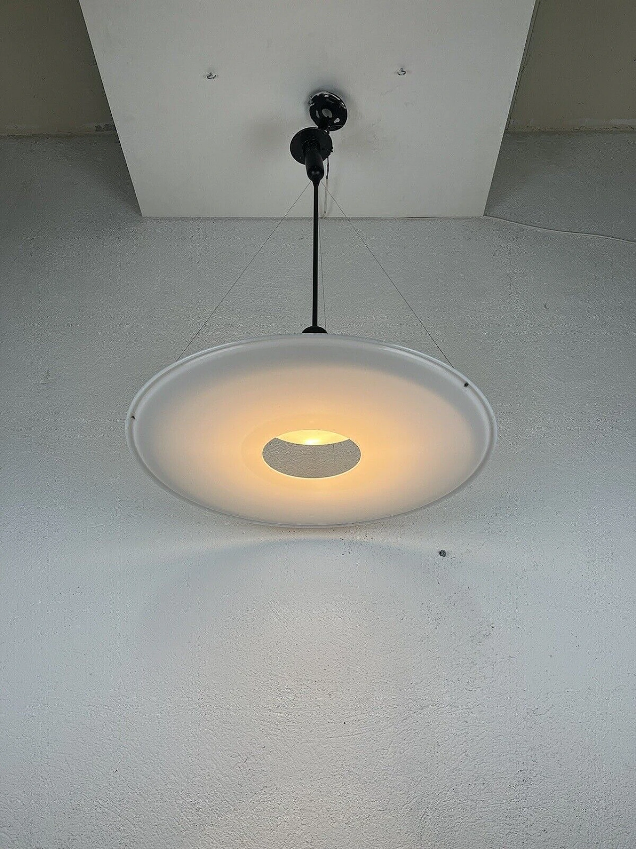 Lampadario Frisbi di Achille Castiglioni per Flos, anni '70 4